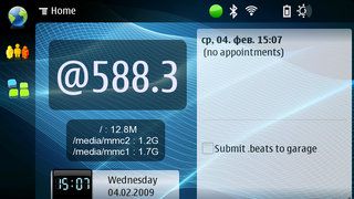 Maemo Linux Hildon .beats clock